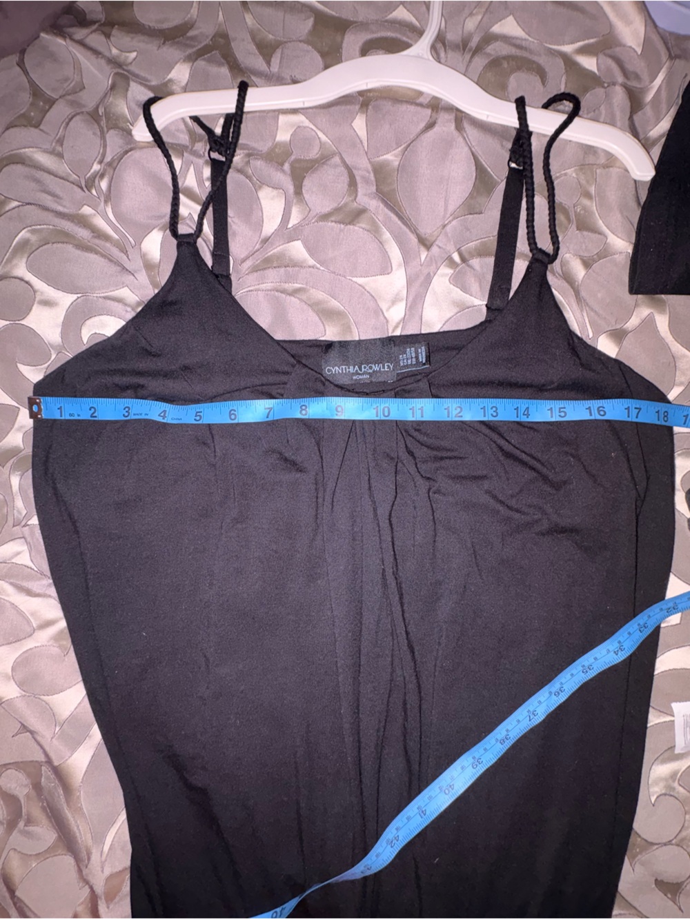 RARE Cynthia Rowley 2X Black Hi Lo Maxi with shelf bra, adjustable straps - Picture 8 of 11